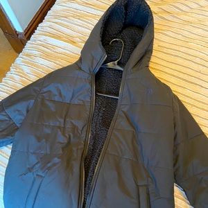 Knee Length Fleece North Face Jacket